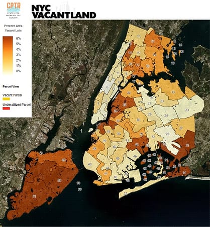 NYC Vacant Land webmap